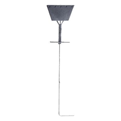 Ancla de Piso Tipo Paleta / 5 Orificios 1" / Acero ASTM A36 / Altura 210 cm / Galvanizado en Caliente / Viento 175 km/h
