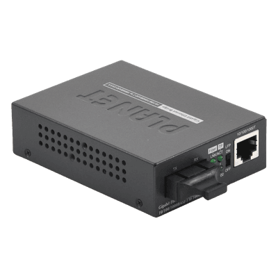 Convertidor de Medios UTP/ Fibra Óptica de 1000 Mbps, Multi-Modo, Hasta 550 m, Conector SC