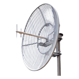 Antena Parabólica de Rejilla | 824-960 MHz | 23 dBi de Ganancia | Cubre muy bien la Banda 5 (850 MHz) Celular. Antena Donadora que se utiliza para los amplificadores de señal celular para cubrir comunidades alejadas.