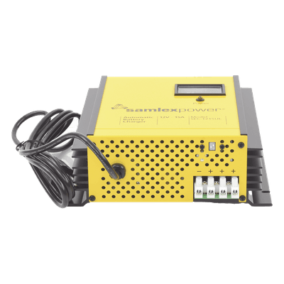 Cargador de Baterías de Plomo Ácido 12 Volts, 15 A / Bancos de 100 a 200 Ah