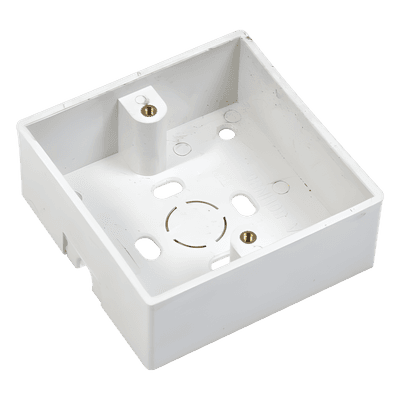 Caja plástica para instalación del botón PRO802B 86 x 86 mm