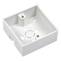 Caja plástica para instalación del botón PRO802B 86 x 86 mm