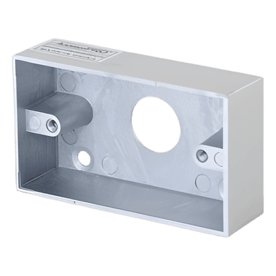 Caja cromada para instalación del botón PRO800B
