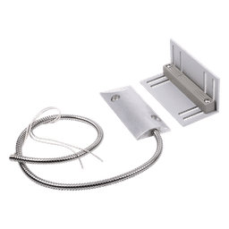 Contacto Magnético para Piso Uso Rudo / GAP 75 mm (3 in) / Cable Blindado 55 cm / Placa de Montaje en L / 12 VCC