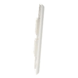 Placa de Pared de 4 Puertos, Keystone, con Espacio para Etiqueta, Color Blanco