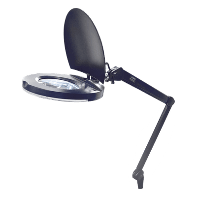 Lampara de LED para Escritorio con Lupa de 5 Pulgadas de Diámetro, 5 Dioptrias, 2.25X.