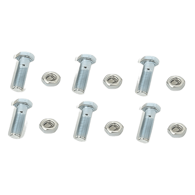 Paquete de 6 tornillos y tuercas de acero inoxidable 1/2 x 3 1/2”.