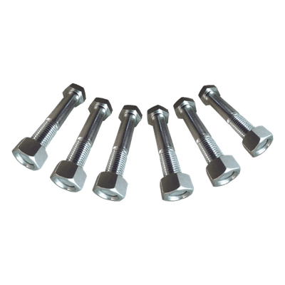 Juego de 6 Tornillos y tuercas de acero inoxidable de 3/4” x 2 1/2.