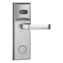 Cerradura para Hotel Derecha / MIFARE® 13.56 MHz / 5 Pestillos / Acero Inoxidable / 224 Eventos / Apertura de Emergencia