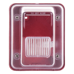 Cubierta para instalar sirenas estrobo en exterior compatible con estrobos sirenas Hochiki color rojo