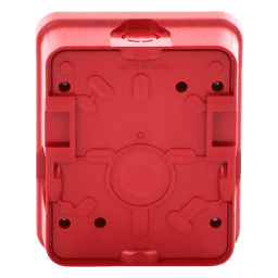 Cubierta para instalar sirenas estrobo en exterior compatible con estrobos sirenas Hochiki color rojo