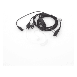 Micrófono de Solapa / 3 Hilos / Tubo Acústico PU Grado Médico / PTT 220,000 Ciclos / Quick Connect / Fijación por Tornillos