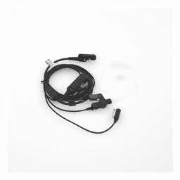 Micrófono de Solapa / 3 Hilos / Tubo Acústico PU Grado Médico / PTT 220,000 Ciclos / Quick Connect / Fijación por Tornillos