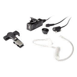 Micrófono de Solapa / 3 Hilos / Tubo Acústico PU Grado Médico / Cable Kevlar / PTT 220,000 Usos / Compatible ICOM IC-F Series