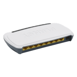 Switch No Administrable de Escritorio, 8 Puertos Fast Ethernet 10/100 Mbps
