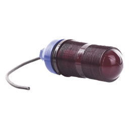 Lámpara de Obstrucción Básica con Globo Rojo de Policarbonato (Con Foco).