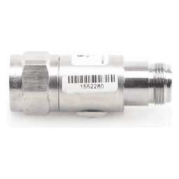 Atenuador en Línea de 20 dB, 5 W. Máximo, CD-4 GHz, Conectores N Macho-Hembra.
