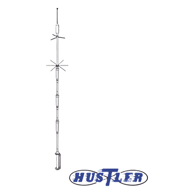 Antena HF de Base / 10-80 m / 1000 W / UHF Hembra / 7.6 m (24.9 ft)