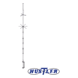 Antena HF de Base / 10-80 m / 1000 W / UHF Hembra / 7.6 m (24.9 ft)