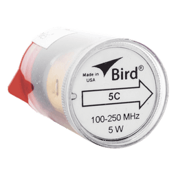 Elemento de 5 Watt en linea 7/8" para Wattmetro BIRD 43 en Rango de Frecuencia de 100 a 250 MHz.