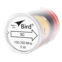 Elemento de 5 Watt en linea 7/8" para Wattmetro BIRD 43 en Rango de Frecuencia de 100 a 250 MHz.