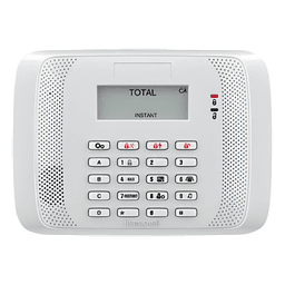Teclado direccionable de palabras fijas con teclas retroiluminadas y 4 teclas de función programables para paneles VISTA