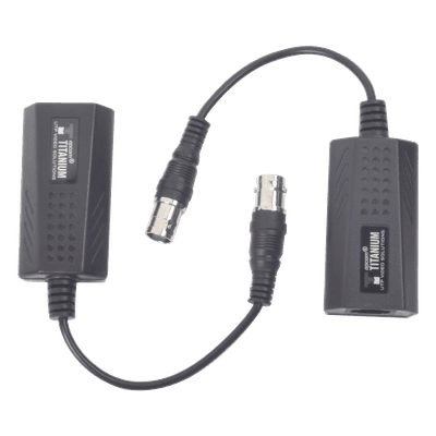 Kit EXTENSOR IP por cable CABLE COAXIAL para distancias de HASTA 200 m / REUTILIZA EL CABLEADO EXISTENTE PARA CONECTAR CÁMARAS IP / No Requiere Energía / Transmisión en Tiempo Real / Protección Contra Sobretensiones Incorporada
