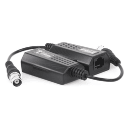 Kit EXTENSOR IP por cable CABLE COAXIAL para distancias de HASTA 200 m / REUTILIZA EL CABLEADO EXISTENTE PARA CONECTAR CÁMARAS IP / No Requiere Energía / Transmisión en Tiempo Real / Protección Contra Sobretensiones Incorporada