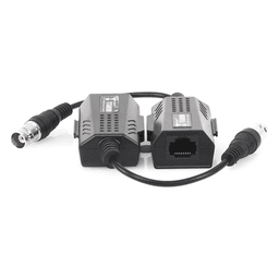 Kit EXTENSOR IP por cable CABLE COAXIAL para distancias de HASTA 200 m / REUTILIZA EL CABLEADO EXISTENTE PARA CONECTAR CÁMARAS IP / No Requiere Energía / Transmisión en Tiempo Real / Protección Contra Sobretensiones Incorporada