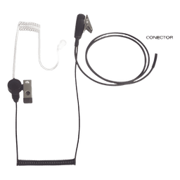 Micrófono-Audífono de Tubo Acústico / Grado Médico / PTT de Alta Resistencia / Cable Kevlar / Conector 2 Pines