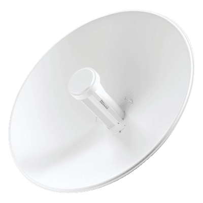 PowerBeam airMAX M5, larga distancia, frecuencia 5 GHz (5170-5875 MHz) con antena tipo plato de 25 dBi