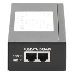 Inyector Super Hi-PoE / 56 Vcc / 60 Watts / Para Domos HIKVISION PTZ / IP (-AE / DE) / Soporta 802.3 af / at / Para Aplicaciones de CCTV