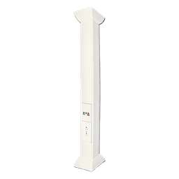 Pole Blanco de 3 Metros (9.84 Pies) para Instalaciones Eléctricas, Voz y Datos, No Incluye Accesorios, Se Venden por Separado los Modelos TEK100DUPLEX (Accesorios de Fijación y Contacto Duplex) y TEK100UNI (Soporte y Tapa Universal) (13000-01000)