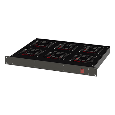Ventilador para Rack 19" con 6 Abanicos. Entrada: 110 Vca