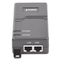 Inyector PoE  IEEE 802.3at, Puertos Gigabit, Hasta 30 W de Salida PoE (Mid-span)