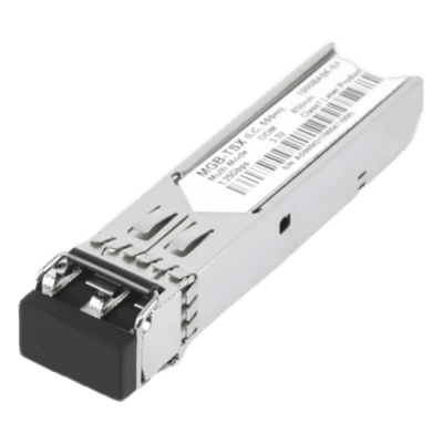 Transceptor Industrial, Puerto SFP 1000Base SX, Para Fibra Multimodo, Conector LC, Hasta 550 m, Soporta Temperaturas de -40 a 75 °