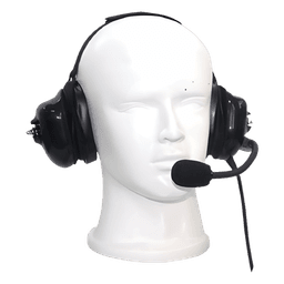 Auricular Profesional / Diadema Posterior / Orejeras de Gel / Cancelación de Ruido / Conector K01 / Uso con Casco