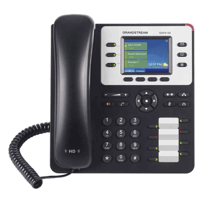 Teléfono IP Empresarial de 3 Líneas con 4 teclas de función, 8 teclas de extensión BLF y conferencia de 4 vías. PoE