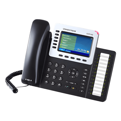 Teléfono IP Empresarial de 6 Líneas con Pantalla a Color y Audio HD, PoE