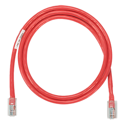 Cable de Parcheo UTP Categoría 5e, con Plug Modular en Cada Extremo - 1 Metro (3.28 Pies) - Rojo