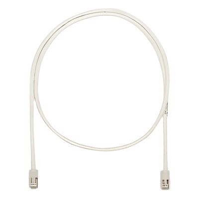 Cable de Parcheo UTP Categoría 5e, con Plug Modular en Cada Extremo - 1 Metro (3.28 Pies) - Blanco Mate