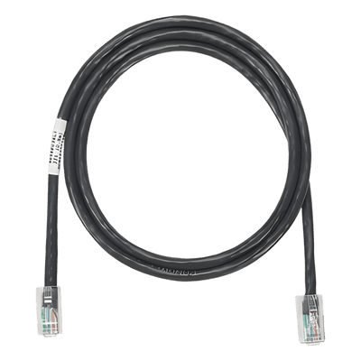 Cable de Parcheo UTP Categoría 5e, con Plug Modular en Cada Extremo - 2 Metros (6.56 Pies) - Negro