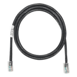 Cable de Parcheo UTP Categoría 5e, con Plug Modular en Cada Extremo - 2 Metros (6.56 Pies) - Negro