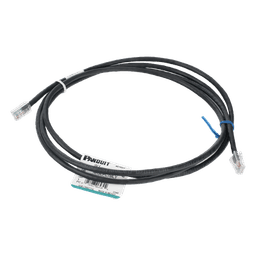 Cable de Parcheo UTP Categoría 5e, con Plug Modular en Cada Extremo - 2 Metros (6.56 Pies) - Negro