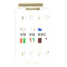 Conector Jack Estilo 110 (de Impacto), Tipo Keystone, Categoría 6, de 8 Posiciones y 8 Cables, Color Gris