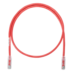 Cable de Parcheo UTP Categoría 6, con Plug Modular en Cada Extremo - 3 Metros (9.84 Pies) - Rojo