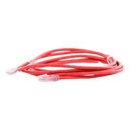 Cable de Parcheo UTP Categoría 6, con Plug Modular en Cada Extremo - 3 Metros (9.84 Pies) - Rojo
