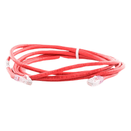 Cable de Parcheo UTP Categoría 6, con Plug Modular en Cada Extremo - 3 Metros (9.84 Pies) - Rojo