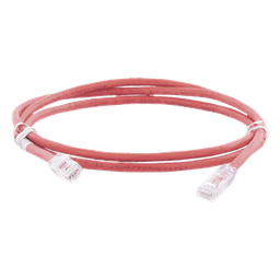 Cable de Parcheo UTP Categoría 6, con Plug Modular en Cada Extremo - 1.5 Metros (4.92 Pies) - Rojo