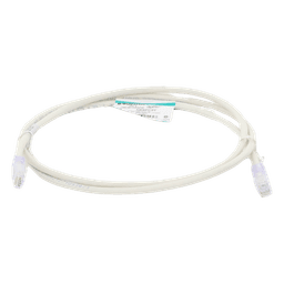 Cable de Parcheo UTP Categoría 6, con Plug Modular en Cada Extremo - 1.5 Metros (4.92 Pies) - Blanco Mate